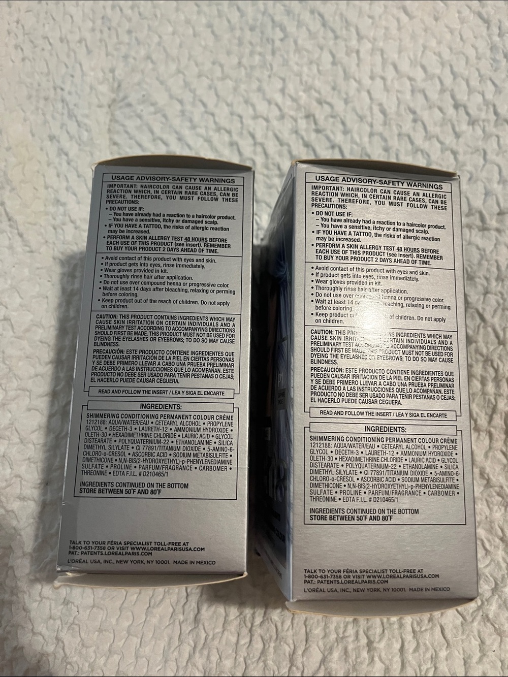 NWT L’Oréal Féria Hair Dye Sapphire Smoke - Picture 2 of 7